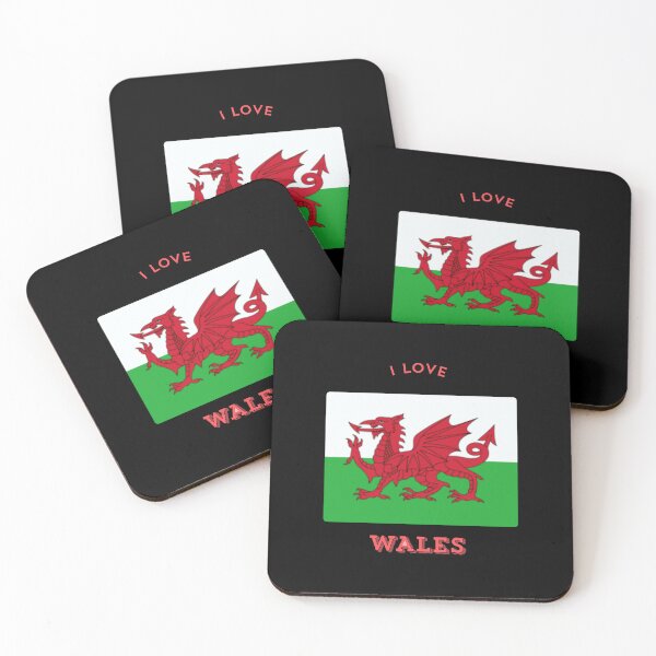 Item preview, I Love Wales Flag Design designed and sold by UnrealShopKelko.