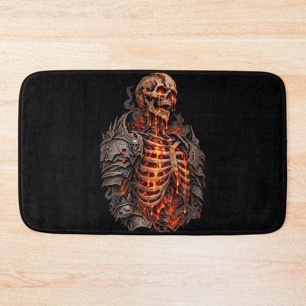 Item preview, Molten Skull Fire Lava Horror Skeleton Dark Fantasy Halloween designed and sold by Whirx.