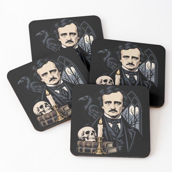 Item preview, Edgar Allan Poe Gothic Raven Portrait designed and sold by karamram.