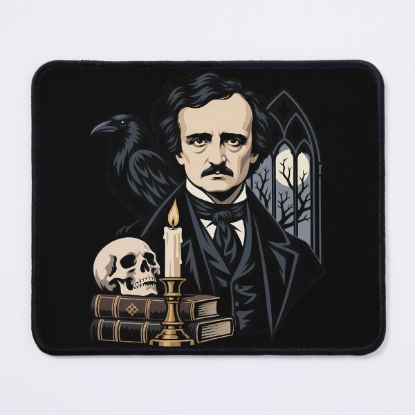 Item preview, Edgar Allan Poe Gothic Raven Portrait designed and sold by karamram.