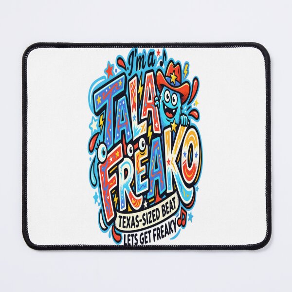 Item preview, Talafreako Texas-Sized Beat Retro Music Cartoon designed and sold by CatLovers Studio.