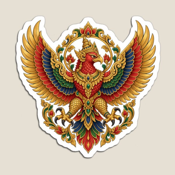 Item preview, Garuda heraldic, Indian temple art designed and sold by lAnJefurtifeu.