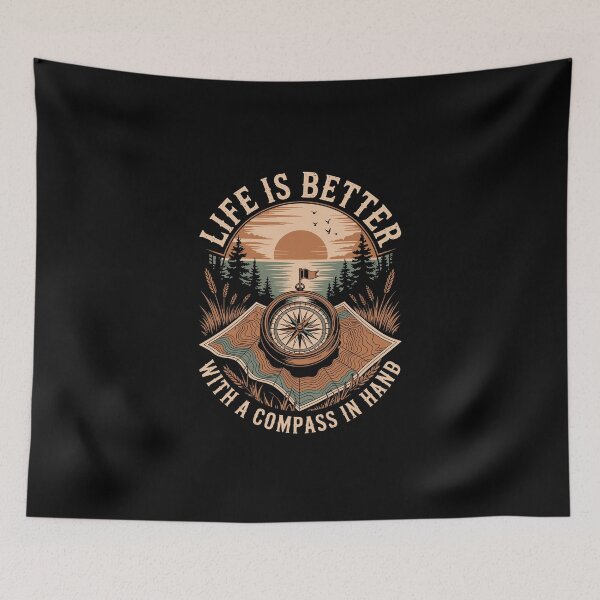 Item preview, Life Is Better With a Compass in Hand   designed and sold by jkrphoto.