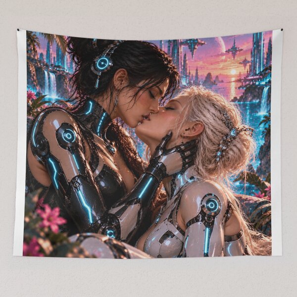 Item preview, Cyberpunk Lesbian Love – Futuristic Sci Fi Romance designed and sold by IRON SIREN.
