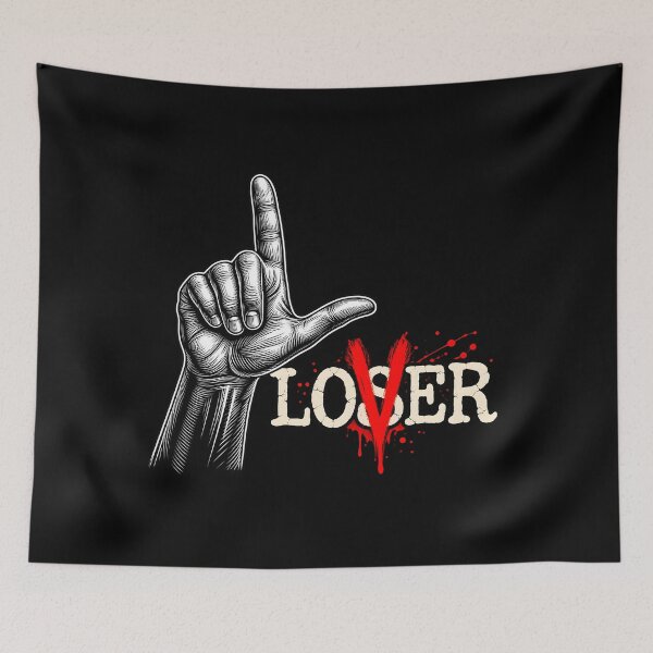 Item preview, Loser Hand Gesture Grunge | Loser’s Club Design designed and sold by MR-HOOBY.