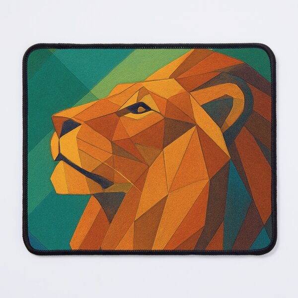 Item preview, Lion, King of the Jungle - a Geometric illustration. designed and sold by GalleryKauffeld.