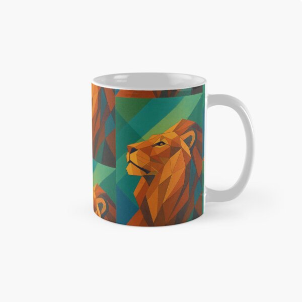 Item preview, Lion, King of the Jungle - a Geometric illustration. designed and sold by GalleryKauffeld.