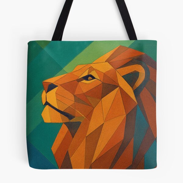 Item preview, Lion, King of the Jungle - a Geometric illustration. designed and sold by GalleryKauffeld.
