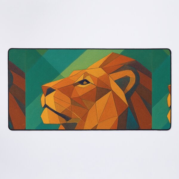 Item preview, Lion, King of the Jungle - a Geometric illustration. designed and sold by GalleryKauffeld.