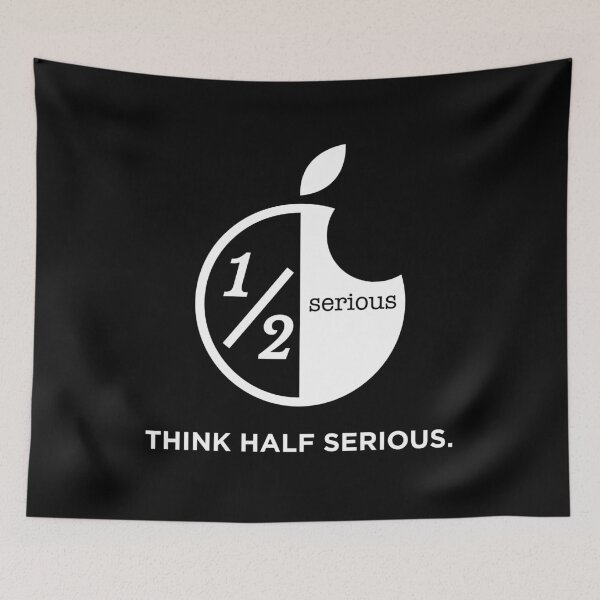 Item preview, Think Half Serious - dark background designed and sold by Half Serious.