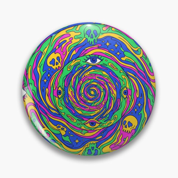 Item preview, Colorful Psychedelic Vortex Art Print designed and sold by AURA Vibes.