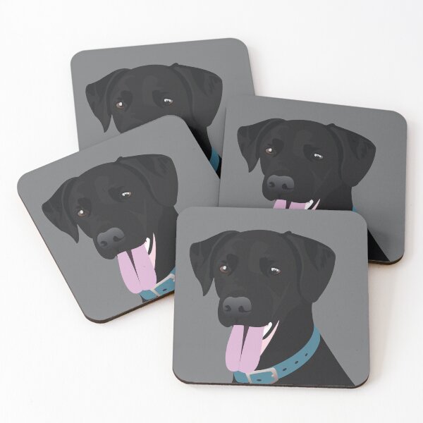 Item preview, Dante the Black Labrador designed and sold by KCPetPortraits.