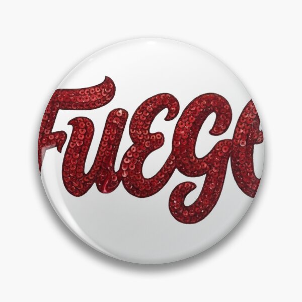 Item preview, Red Sequins Fuego Script Word Typography Design designed and sold by MaRCAStro.