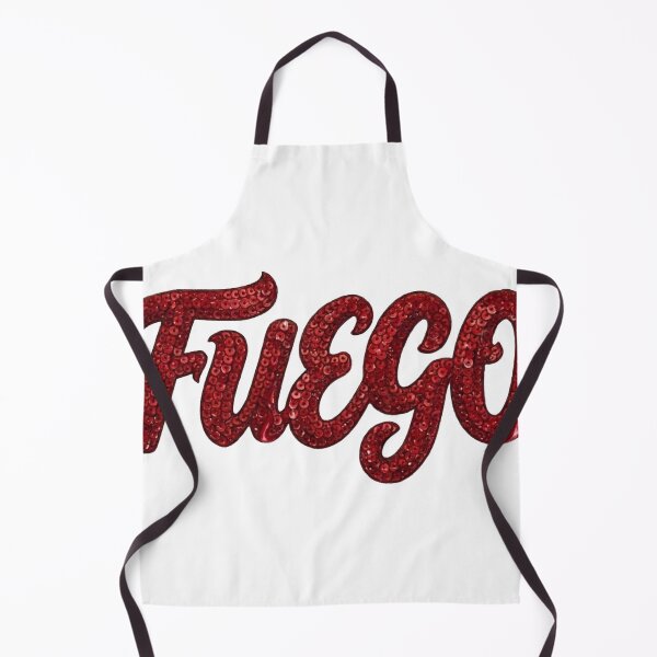 Item preview, Red Sequins Fuego Script Word Typography Design designed and sold by MaRCAStro.
