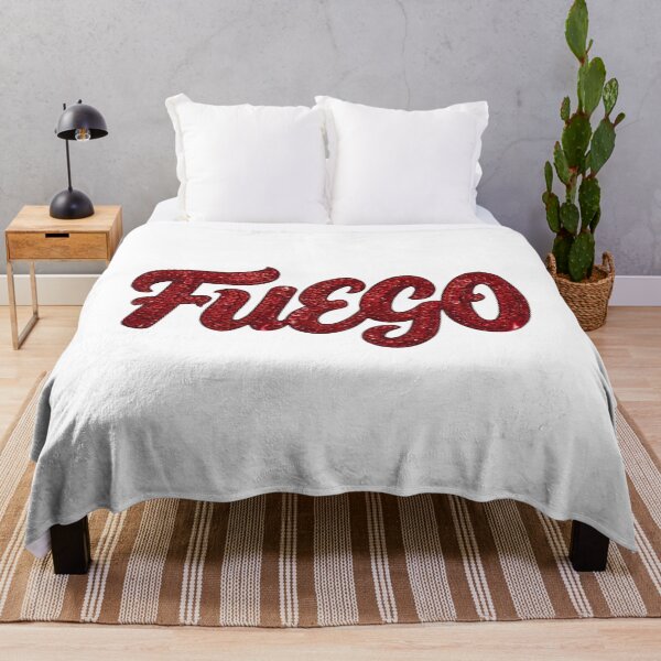 Item preview, Red Sequins Fuego Script Word Typography Design designed and sold by MaRCAStro.