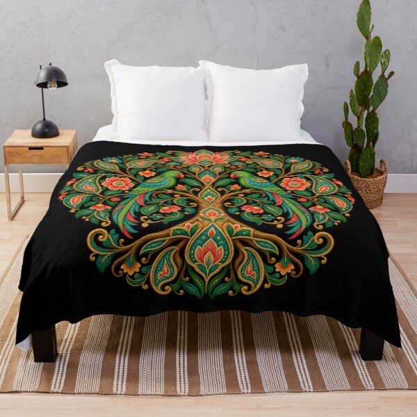 Item preview, Indian Tree of Life with Parrots designed and sold by lAnJefurtifeu.