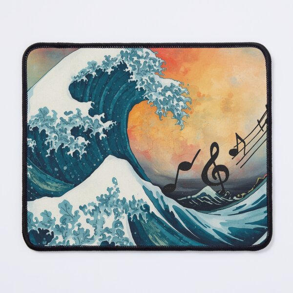 Item preview, Ocean Symphony Wave – Musical Notes Sea Wave Abstract Art. designed and sold by fbtrisha.