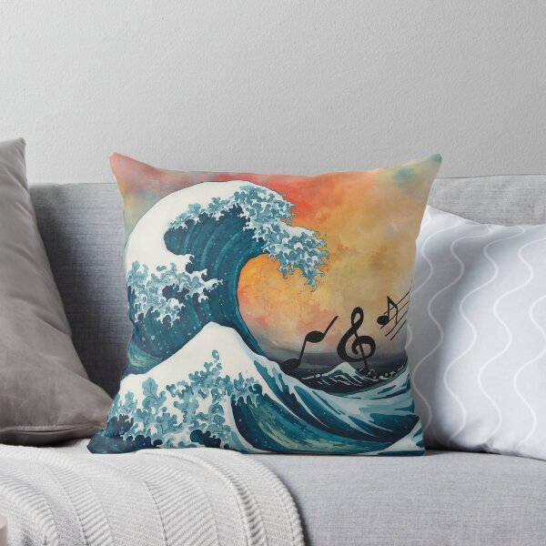 Item preview, Ocean Symphony Wave – Musical Notes Sea Wave Abstract Art. designed and sold by fbtrisha.
