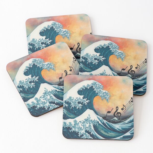 Item preview, Ocean Symphony Wave – Musical Notes Sea Wave Abstract Art. designed and sold by fbtrisha.