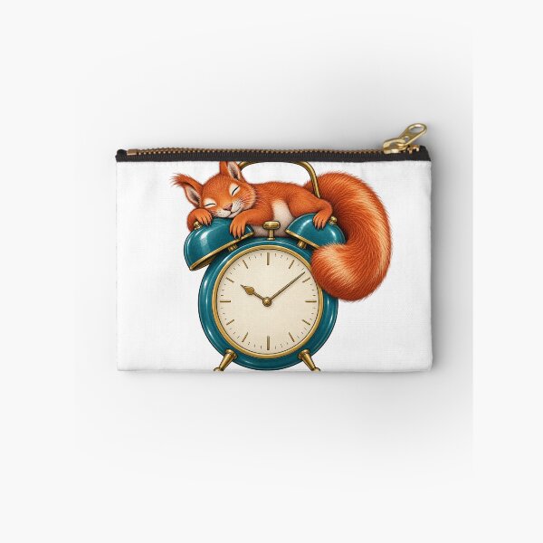 Item preview, Squirrel asleep on an old alarm clock designed and sold by Lazenco.