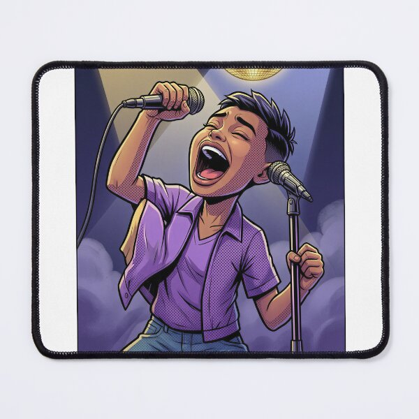 Item preview, Karaoke Queen Comic Singer Graphic Tee designed and sold by DIUMERI.