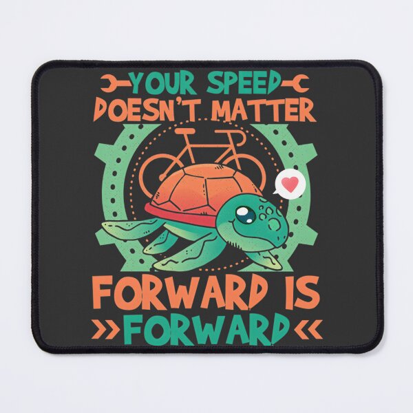 Item preview, Turtle Cycling Forward Is Forward Motivational Design for Progress and Perseverance designed and sold by Hamoodurrehman.