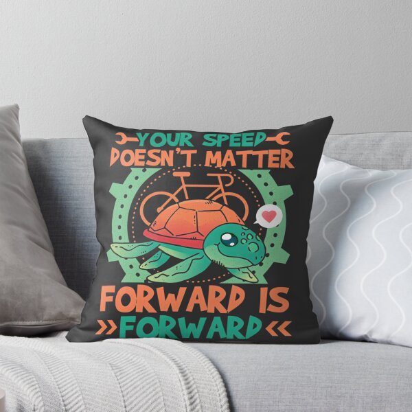 Item preview, Turtle Cycling Forward Is Forward Motivational Design for Progress and Perseverance designed and sold by Hamoodurrehman.