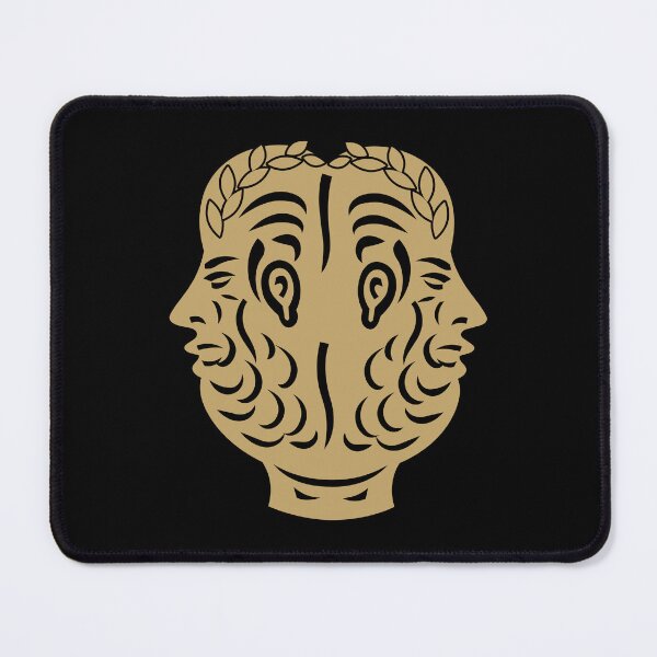 Item preview, Janus Double Head Ancient Roman Coin Symbol designed and sold by The Abstract Vision.