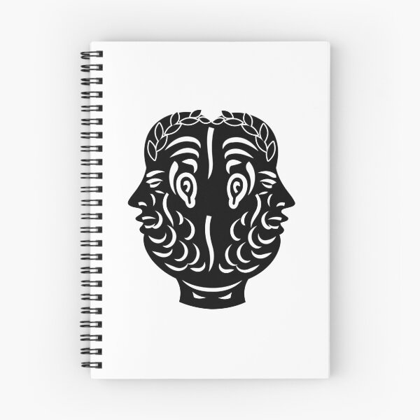 Item preview, Janus Double Head Ancient Roman Coin Symbol designed and sold by The Abstract Vision.
