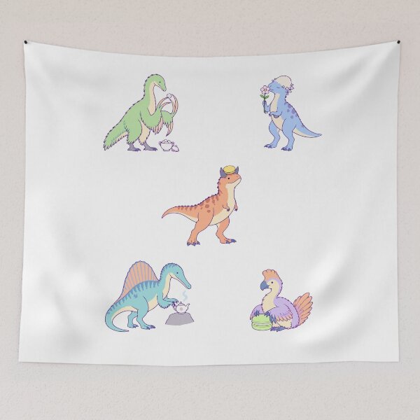Item preview, Dinosaur Tea Party – Prehistoric Friends Cake & Macarons designed and sold by Zoolumi.
