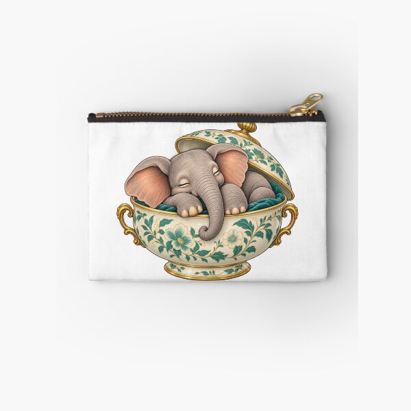 Item preview, A sleeping elephant in a flowery tureen designed and sold by Lazenco.