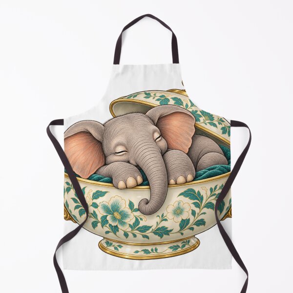 Item preview, A sleeping elephant in a flowery tureen designed and sold by Lazenco.