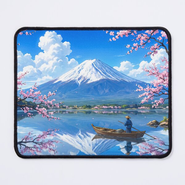 Item preview, Mount Fuji Cherry Blossom Lake designed and sold by StudioDWS.