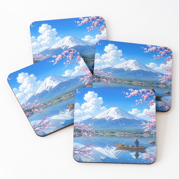 Item preview, Mount Fuji Cherry Blossom Lake designed and sold by StudioDWS.