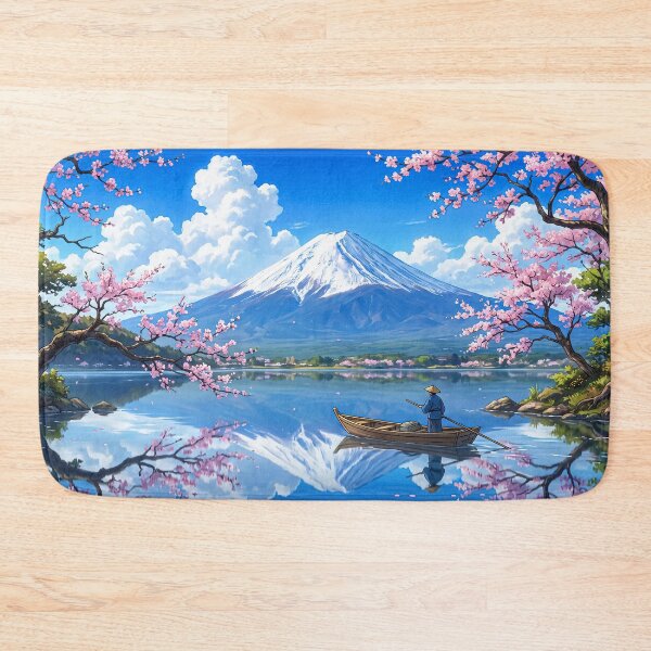 Item preview, Mount Fuji Cherry Blossom Lake designed and sold by StudioDWS.