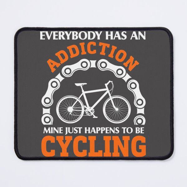 Item preview, Cycling Is My Addiction Motivational Biking Design for Enthusiasts designed and sold by Hamoodurrehman.