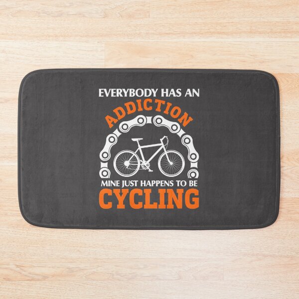 Item preview, Cycling Is My Addiction Motivational Biking Design for Enthusiasts designed and sold by Hamoodurrehman.
