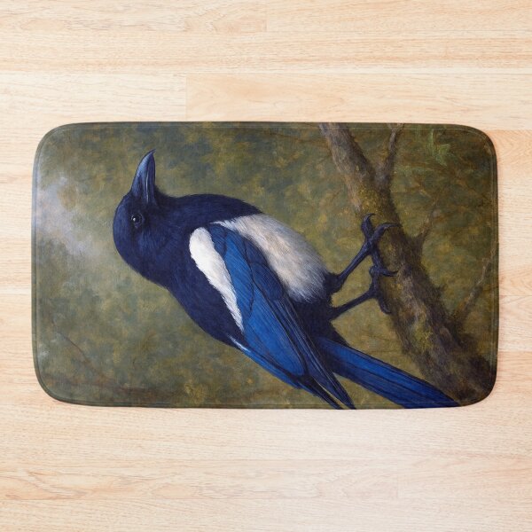 Item preview, Magpie Painting – Elegant Black and White Bird Art designed and sold by GalleryKauffeld.