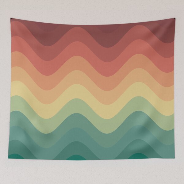 Item preview, Wavy Rainbow Hue Pattern designed and sold by EJs .