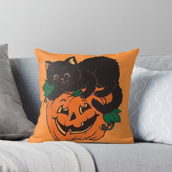 Artikelvorschau, Schwarze Katze und Kürbis entworfen und verkauft von fandomtrash97.