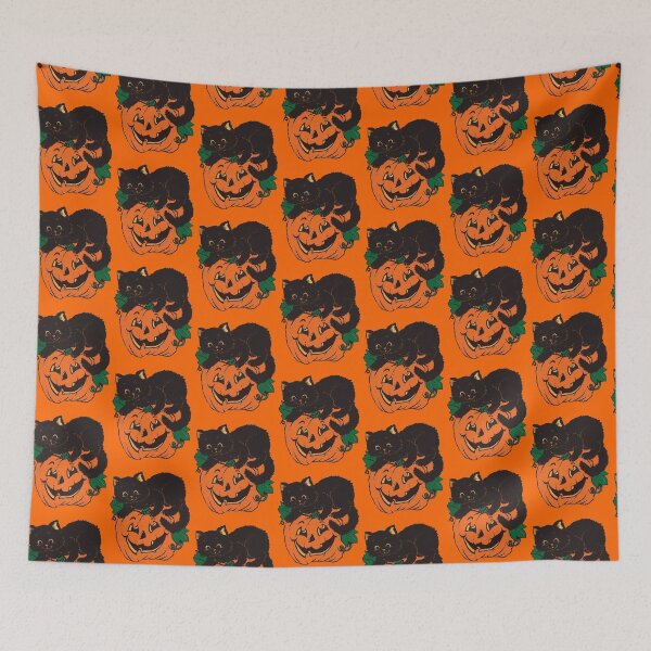 Item preview, Black cat and Pumpkin designed and sold by fandomtrash97.