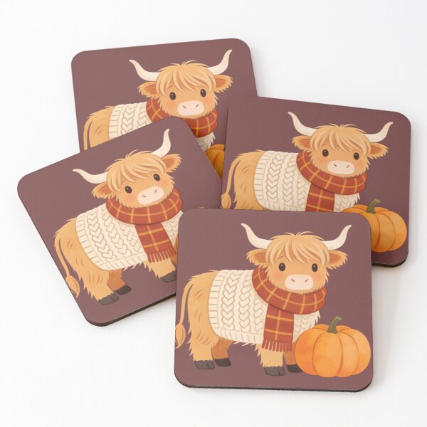 Item preview, Cozy Autumn Highland Cow designed and sold by DumpsterSage.
