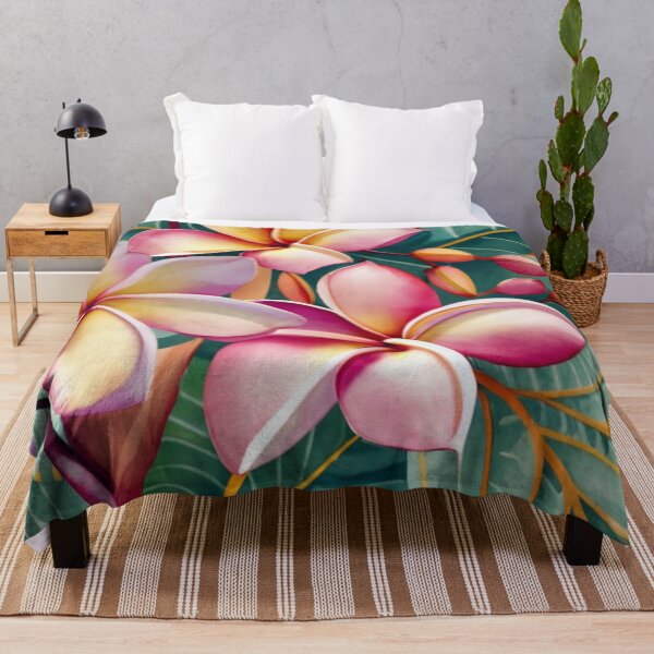 Item preview, Coral Plumeria Cluster with Buds designed and sold by BeachWhisper.