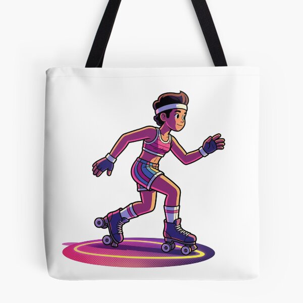 Item preview, Retro Roller Skater 3D Comic Neon Quad Skate designed and sold by DIUMERI.