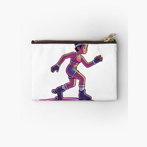 Item preview, Retro Roller Skater 3D Comic Neon Quad Skate designed and sold by DIUMERI.