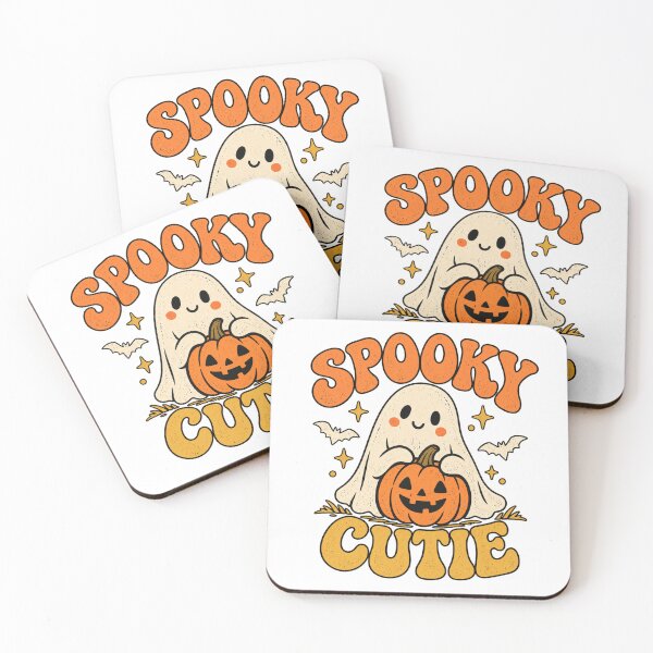Item preview, Spooky Cutie Ghost & Pumpkin – Cute Retro Halloween Design designed and sold by 1DreamerShop.