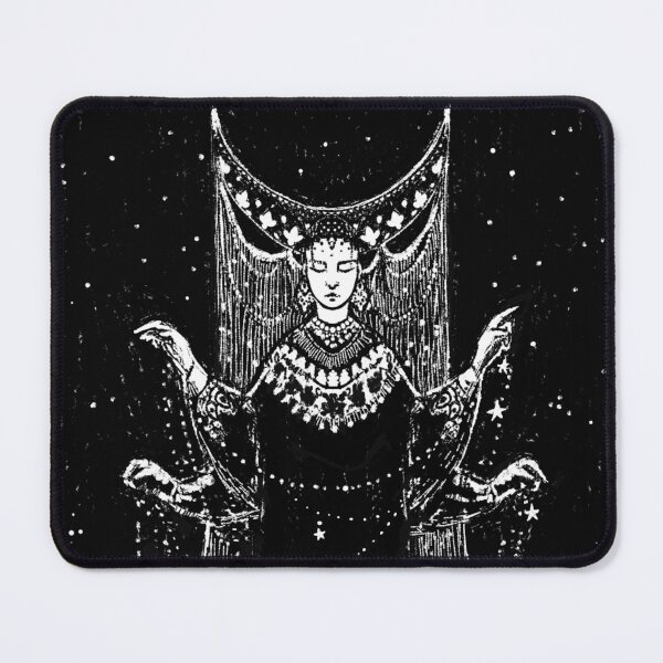 Item preview, The Star Weaver - Slavic Cosmic Linocut Art designed and sold by Yanuta.