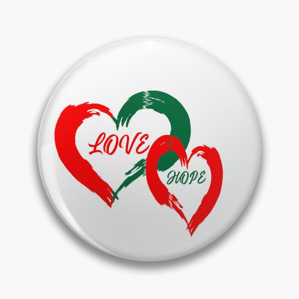 Item preview, Love & Hope Dual Brushstroke Hearts Vector Art designed and sold by Carftora786.