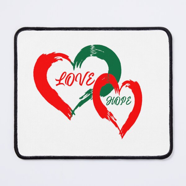 Item preview, Love & Hope Dual Brushstroke Hearts Vector Art designed and sold by Carftora786.