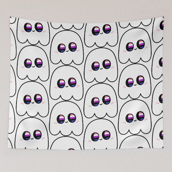 Item preview, Fluid-Boo – Kawaii Genderfluid LGBTQ Halloween Ghost designed and sold by Cannaxes Studio.